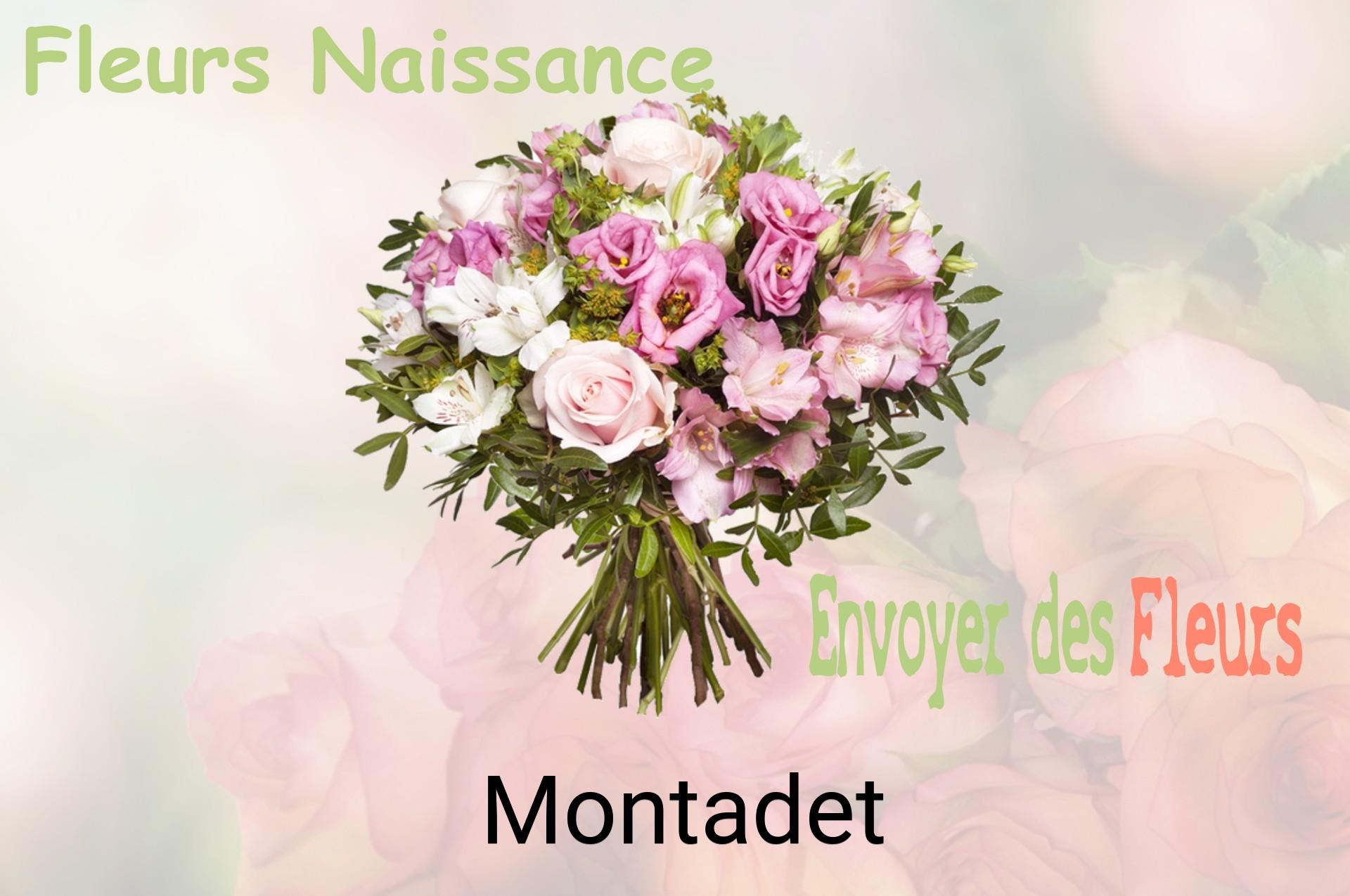 Bouquet de fleurs de naissance livré à Montadet